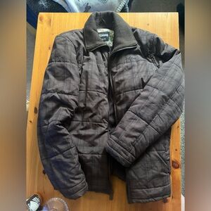 Billabong Men's Dark Brown Puffer Jacket